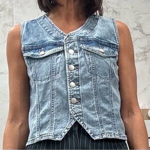 Universal Thread Light Blue Denim Vest